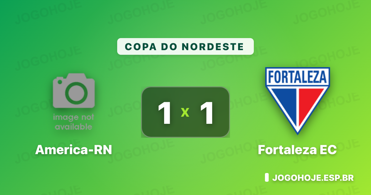 América-RN e Fortaleza empatam na Copa do Nordeste e travam disputa