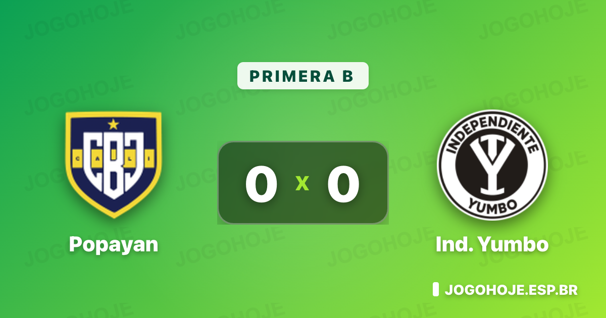 Popayan e Ind. Yumbo empatam sem gols e travam briga na Primera B