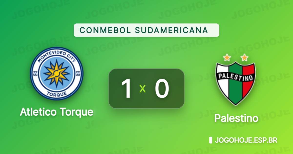 Gol de Pizzichillo no início e Atletico Torque vence Palestino na Sudamericana