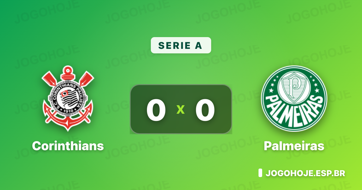 Palmeiras domina, VAR muda tudo e Corinthians segura 0 a 0 no Brasileirão