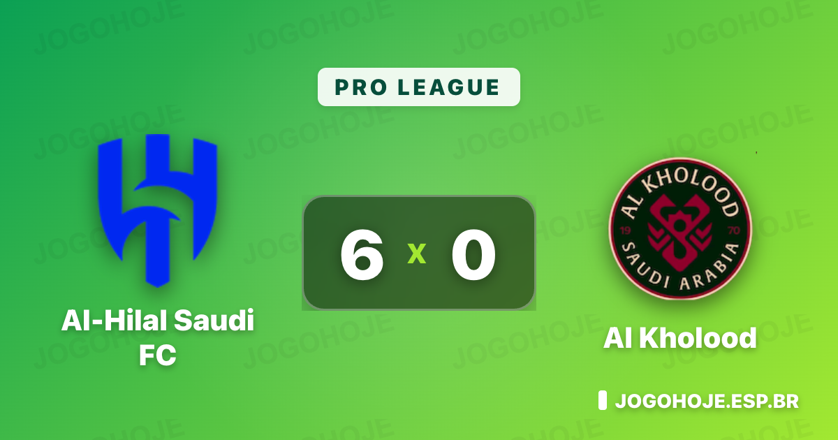 Al-Hilal atropela o Al Kholood com show, e goleada ecoa na Pro League