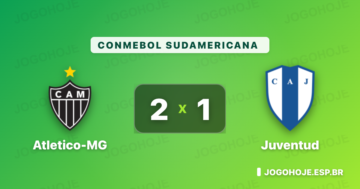 Atlético-MG ganha na Sudamericana, reage ao susto e fecha 2 a 1