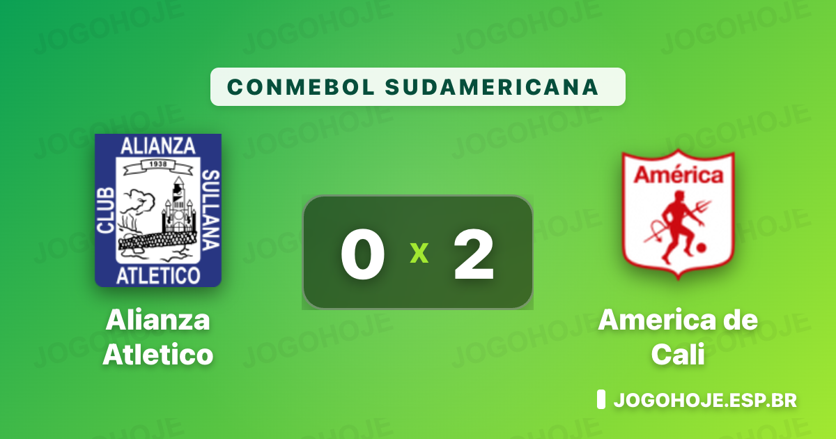 América de Cali faz 2 no fim da tarde, cala o Alianza e respira na Sul-Americana