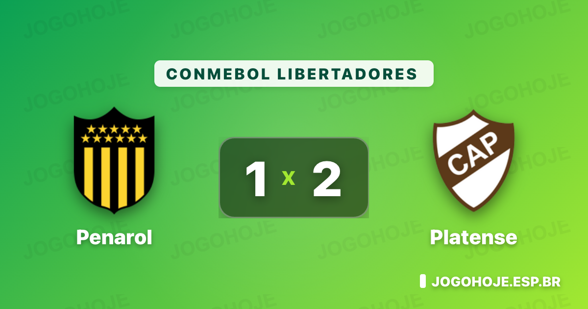 Platense vence o Penarol na Libertadores e freia reação uruguaia