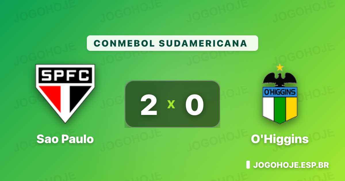 São Paulo vence O'Higgins na Sudamericana com gol cedo e controle
