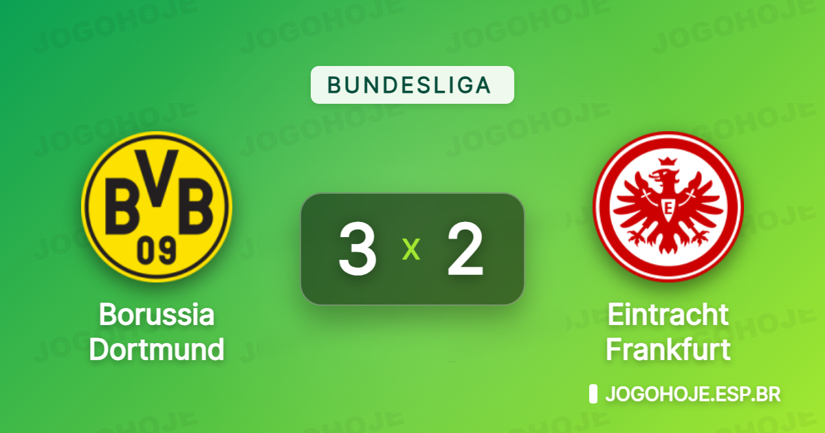 Dortmund vira após gol relâmpago do Frankfurt e vence na Bundesliga