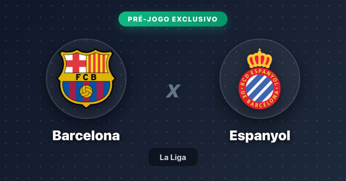 Jogo Barcelona x Espanyol hoje: onde assistir ao vivo, horário e escalações