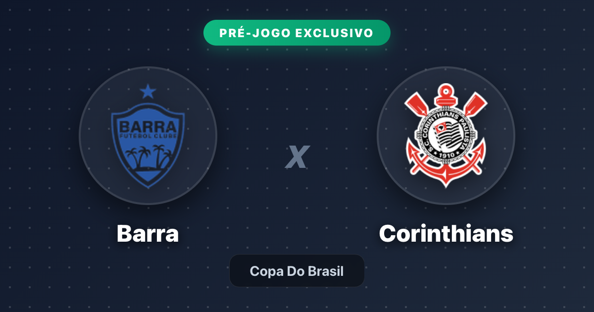 Jogo Barra x Corinthians hoje: onde assistir ao vivo, horário e escalações