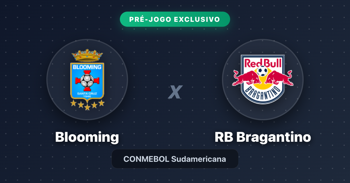 Jogo Blooming x Red Bull Bragantino hoje: onde assistir ao vivo, horário e escalações