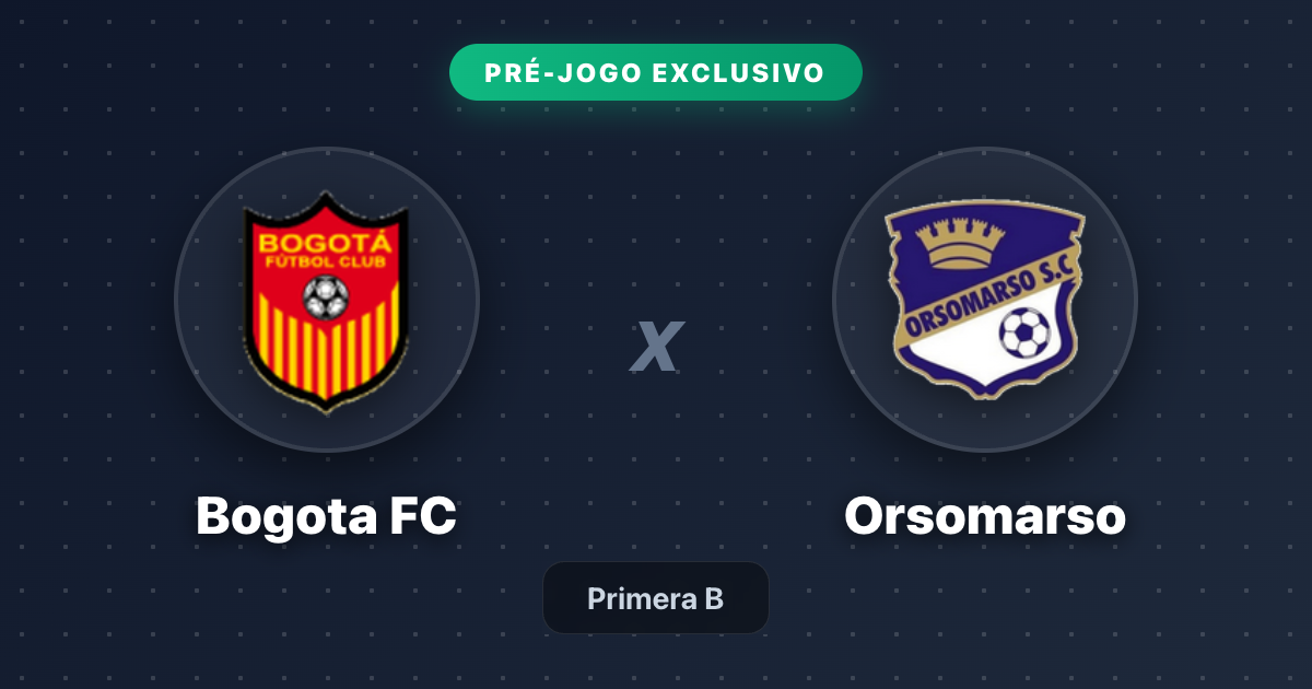 Jogo Bogota FC x Orsomarso hoje: onde assistir ao vivo, horário e escalações