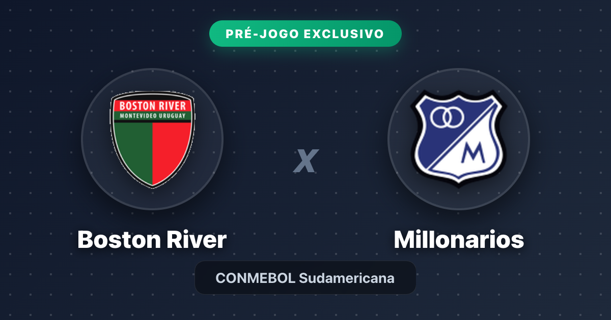 Jogo Boston River x Millonarios hoje: onde assistir ao vivo, horário e escalações