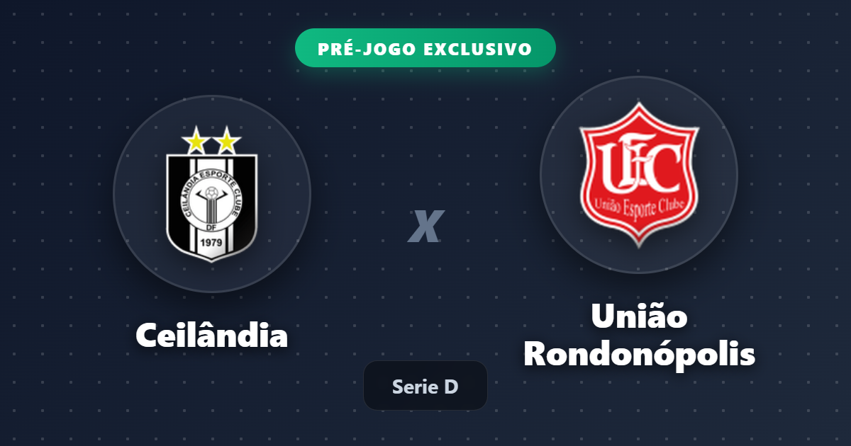 Jogo Ceilândia x União Rondonópolis hoje: onde assistir ao vivo, horário e escalações