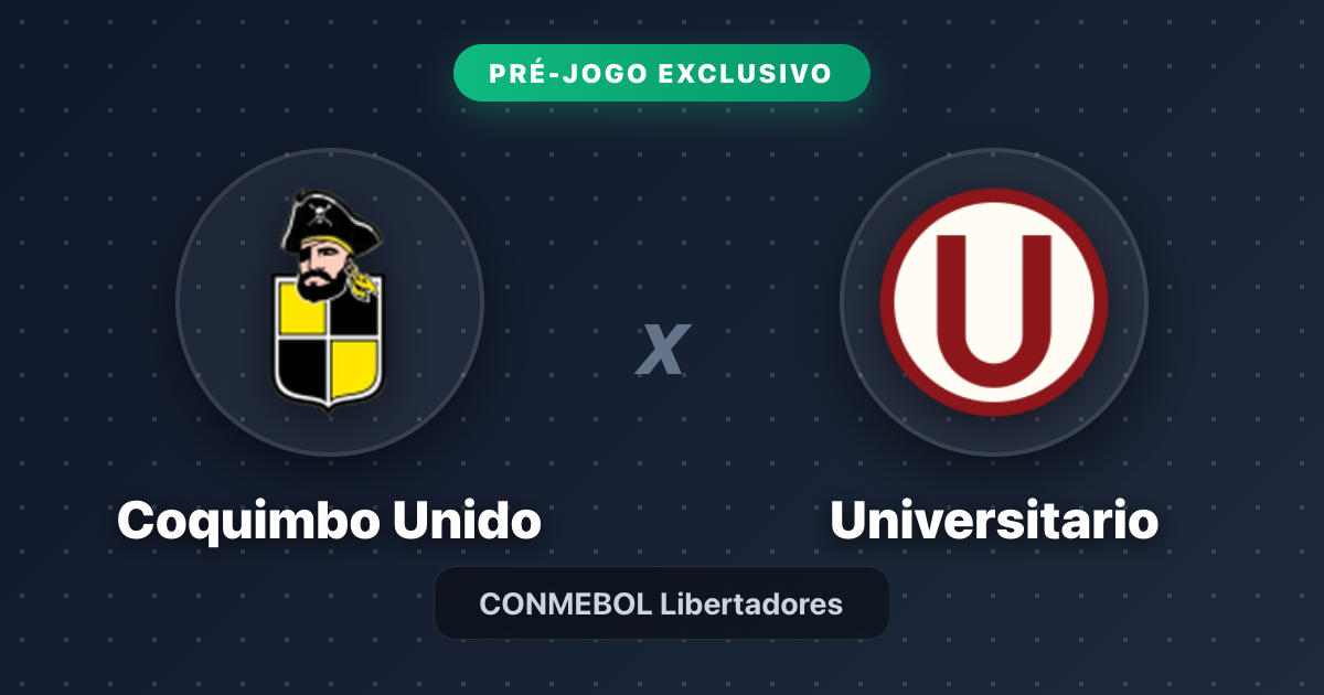 Jogo Coquimbo Unido x Universitario hoje: onde assistir ao vivo, horário e escalações
