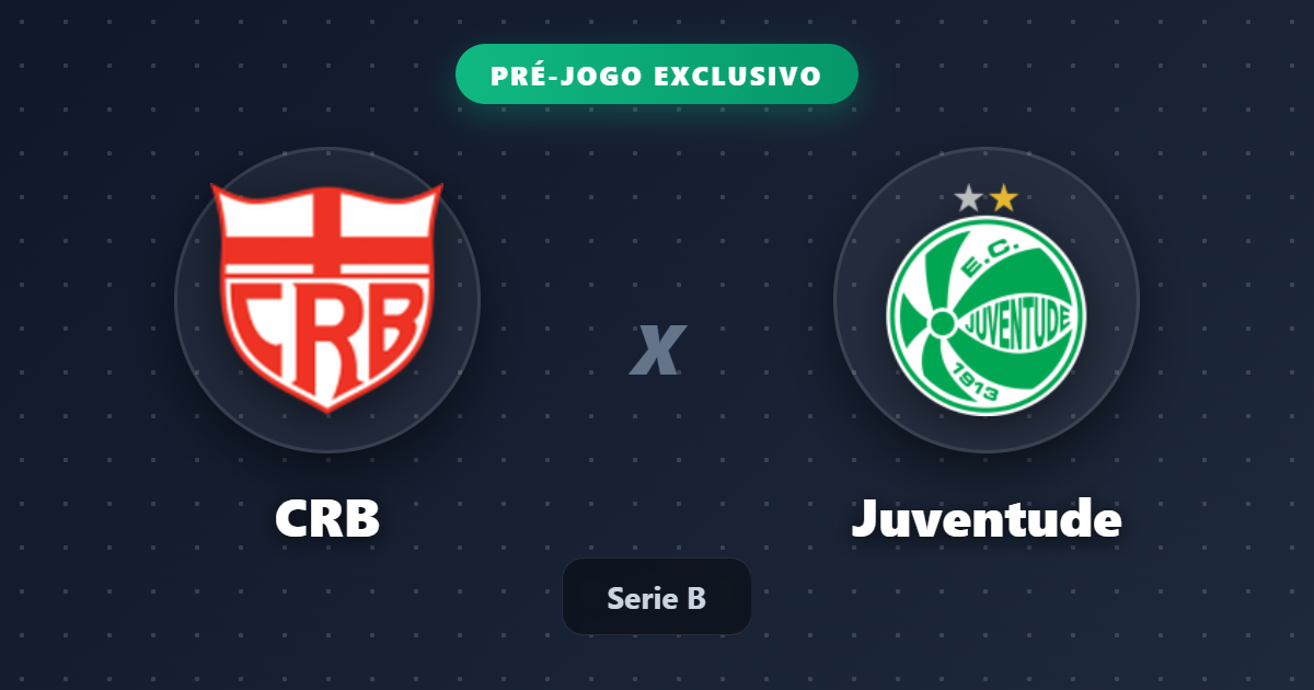 Jogo CRB x Juventude hoje: onde assistir ao vivo, horário e escalações