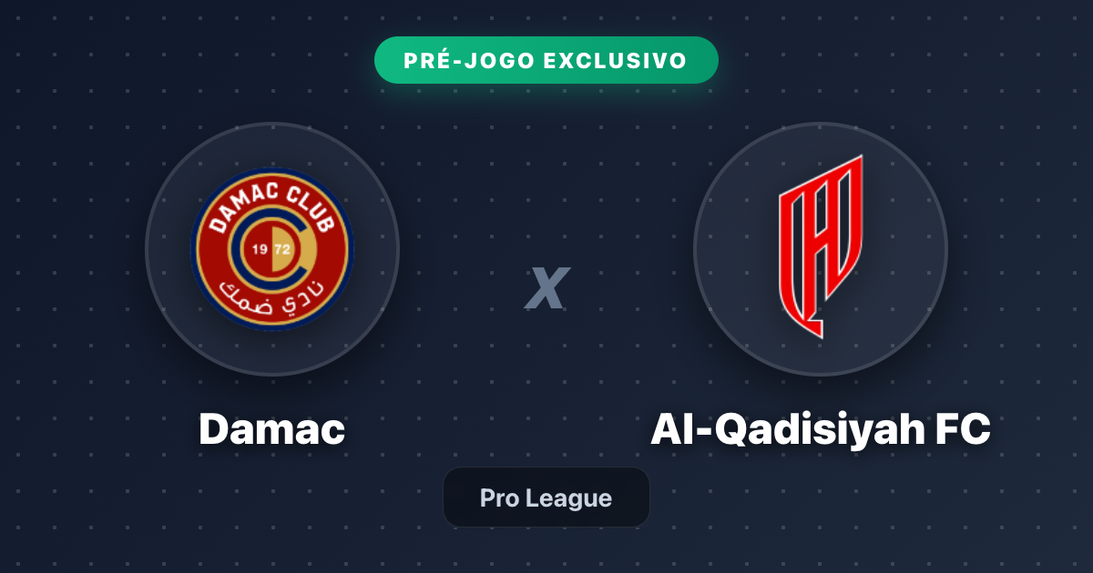 Jogo Damac x Al-Qadisiyah FC hoje: onde assistir ao vivo, horário e escalações