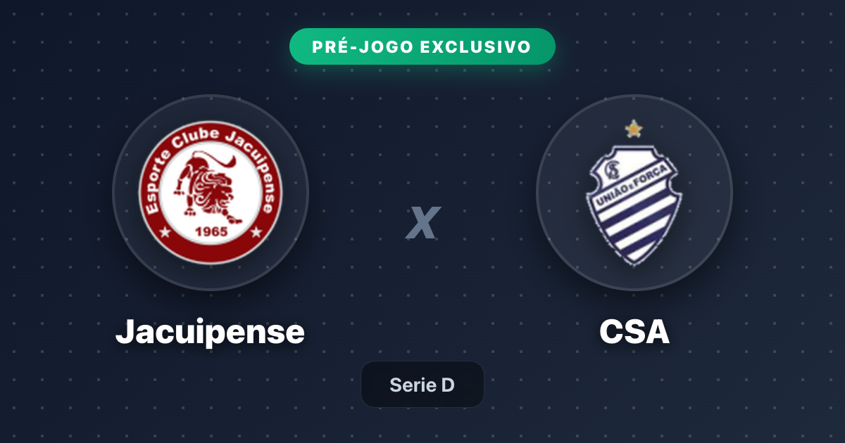 Jogo Jacuipense x CSA hoje: onde assistir ao vivo, horário e escalações