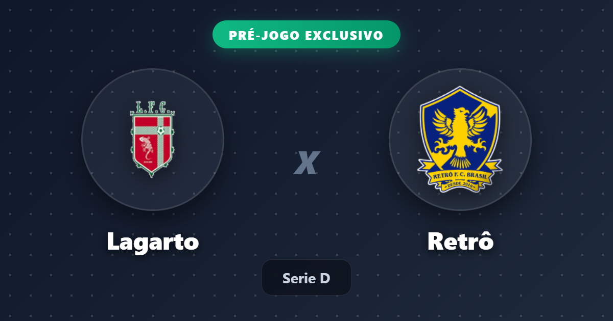 Jogo Lagarto x Retrô hoje: onde assistir ao vivo, horário e escalações