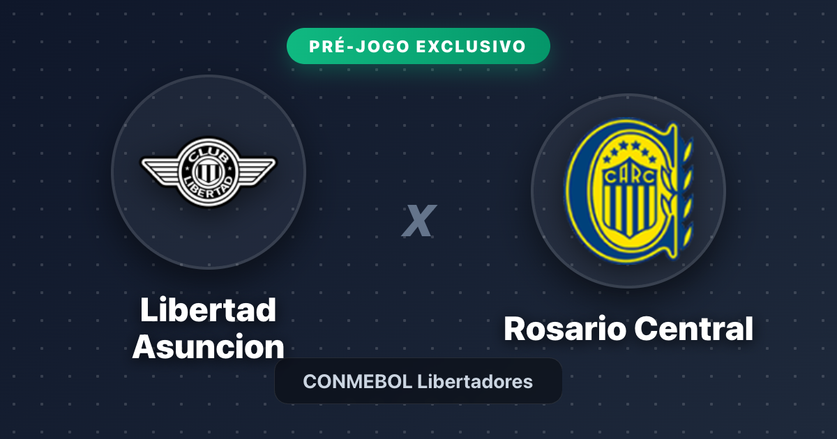 Jogo Libertad Asuncion x Rosario Central hoje: onde assistir ao vivo, horário e escalações