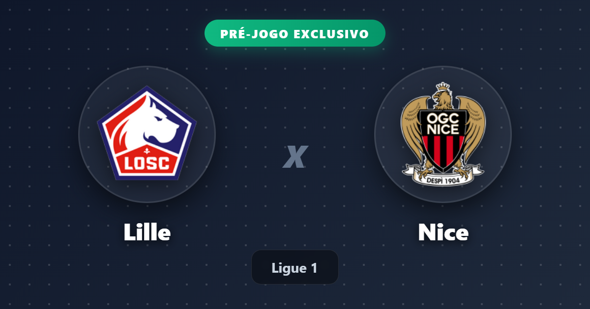 Jogo Lille x Nice hoje: onde assistir ao vivo, horário e escalações