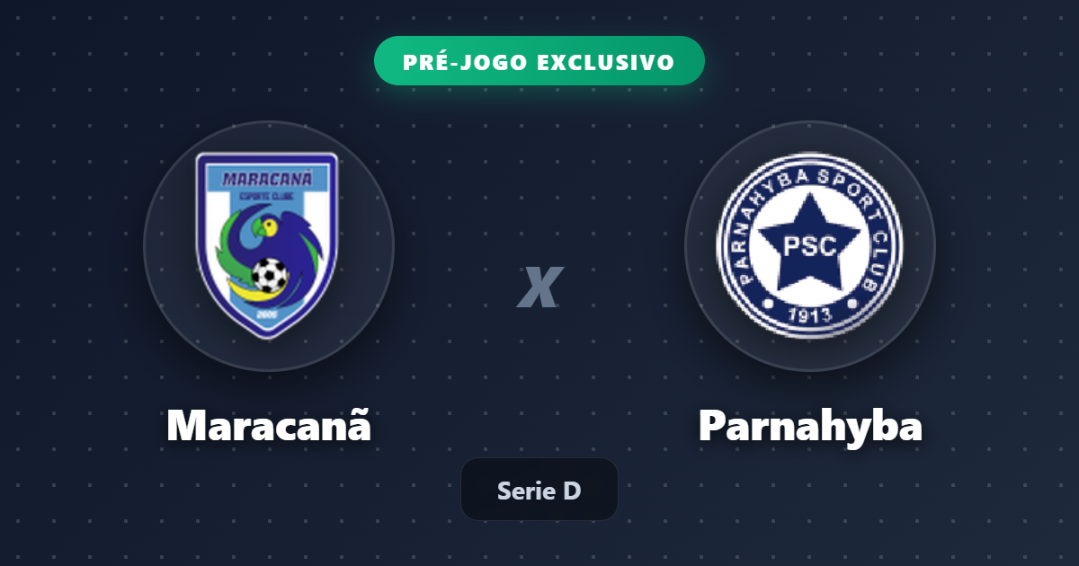 Jogo Maracanã x Parnahyba hoje: onde assistir ao vivo, horário e escalações