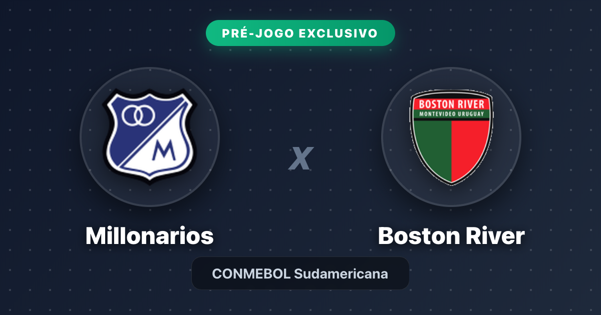 Jogo Millonarios x Boston River hoje: onde assistir ao vivo, horário e escalações