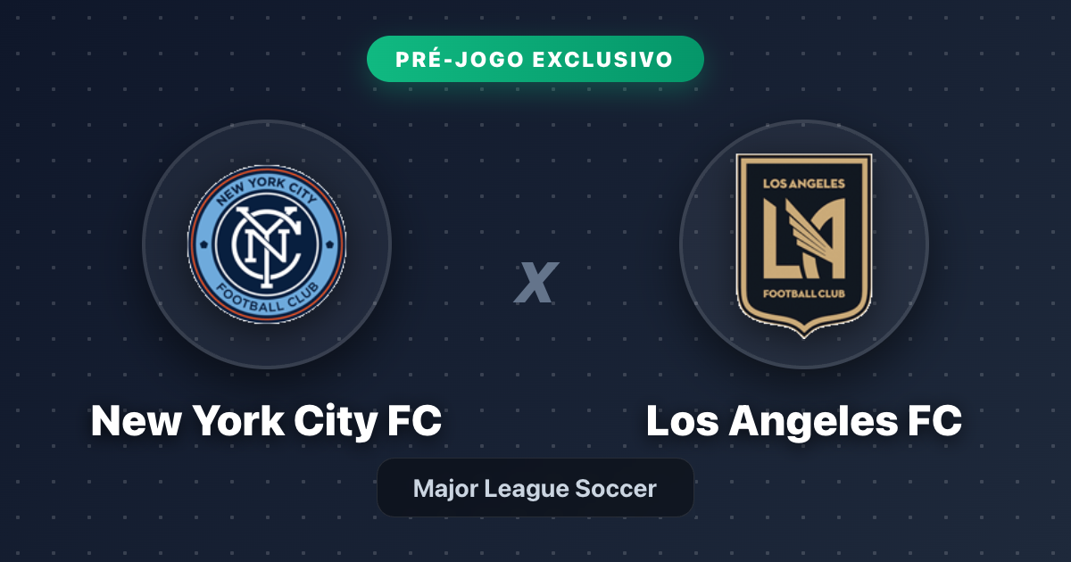 Jogo New York City FC x Los Angeles FC hoje: onde assistir ao vivo, horário e escalações