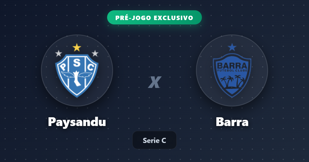 Jogo Paysandu x Barra hoje: onde assistir ao vivo, horário e escalações