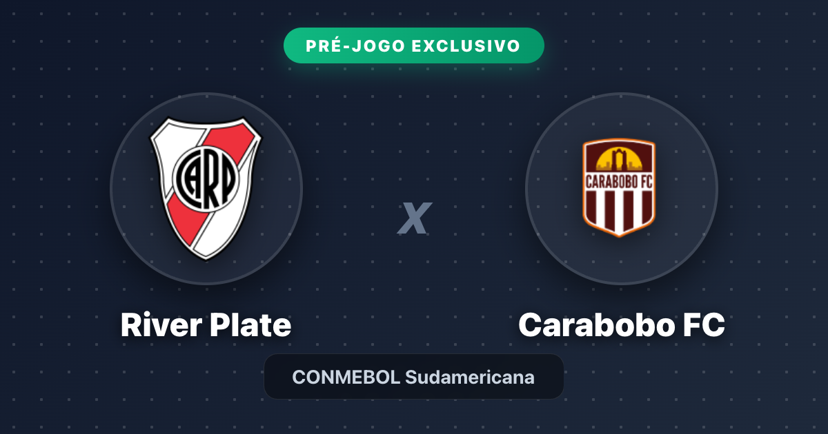 Jogo River Plate x Carabobo FC hoje: onde assistir ao vivo, horário e escalações