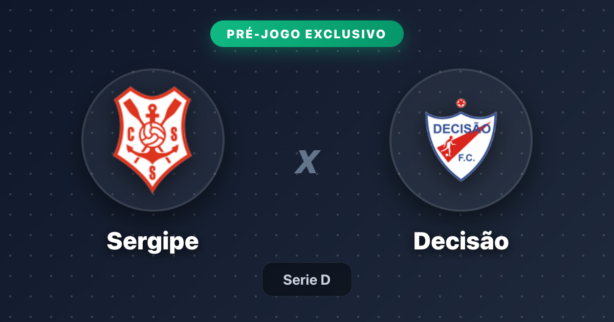 Jogo Sergipe x Decisão hoje: onde assistir ao vivo, horário e escalações