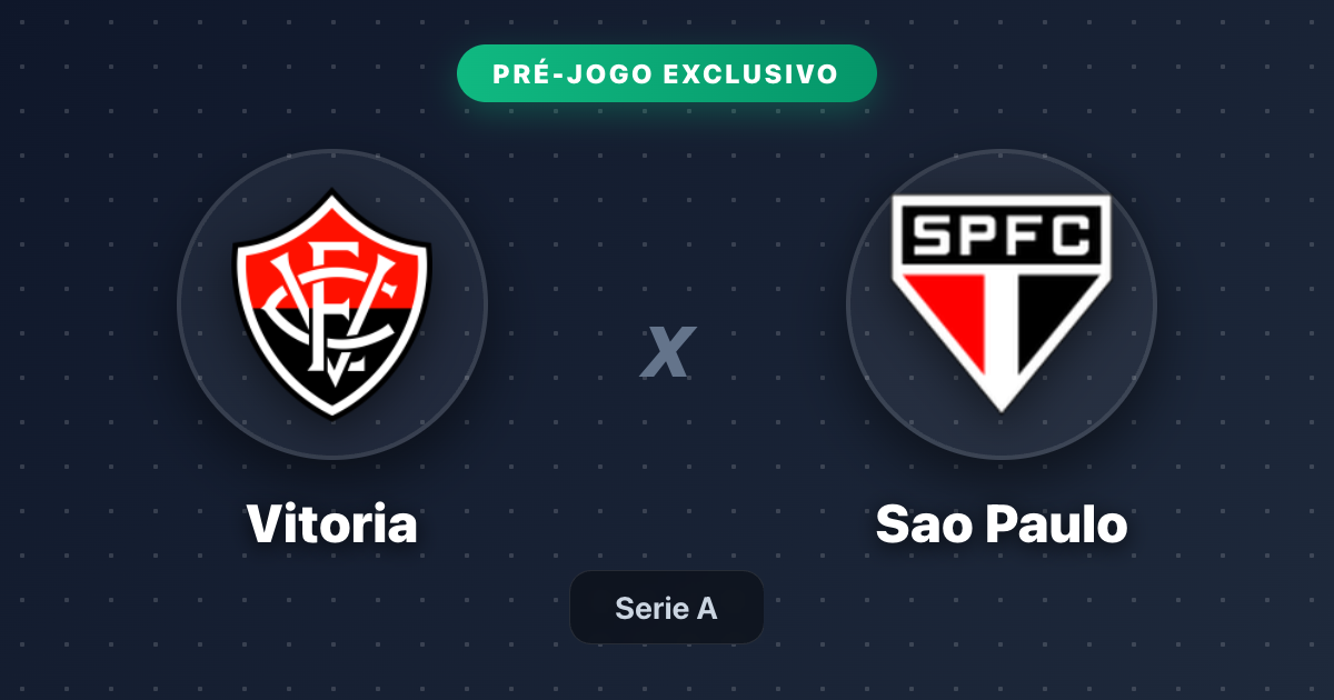 Jogo Vitoria x São Paulo hoje: onde assistir ao vivo, horário e escalações