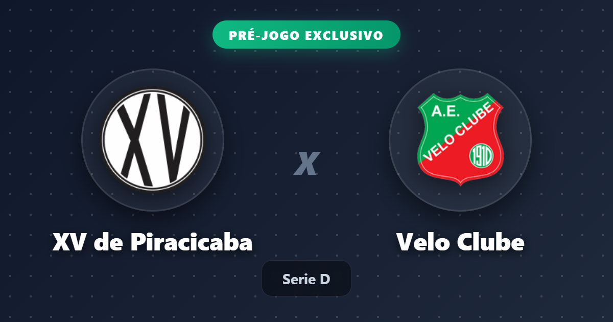 Jogo XV de Piracicaba x Velo Clube hoje: onde assistir ao vivo, horário e escalações