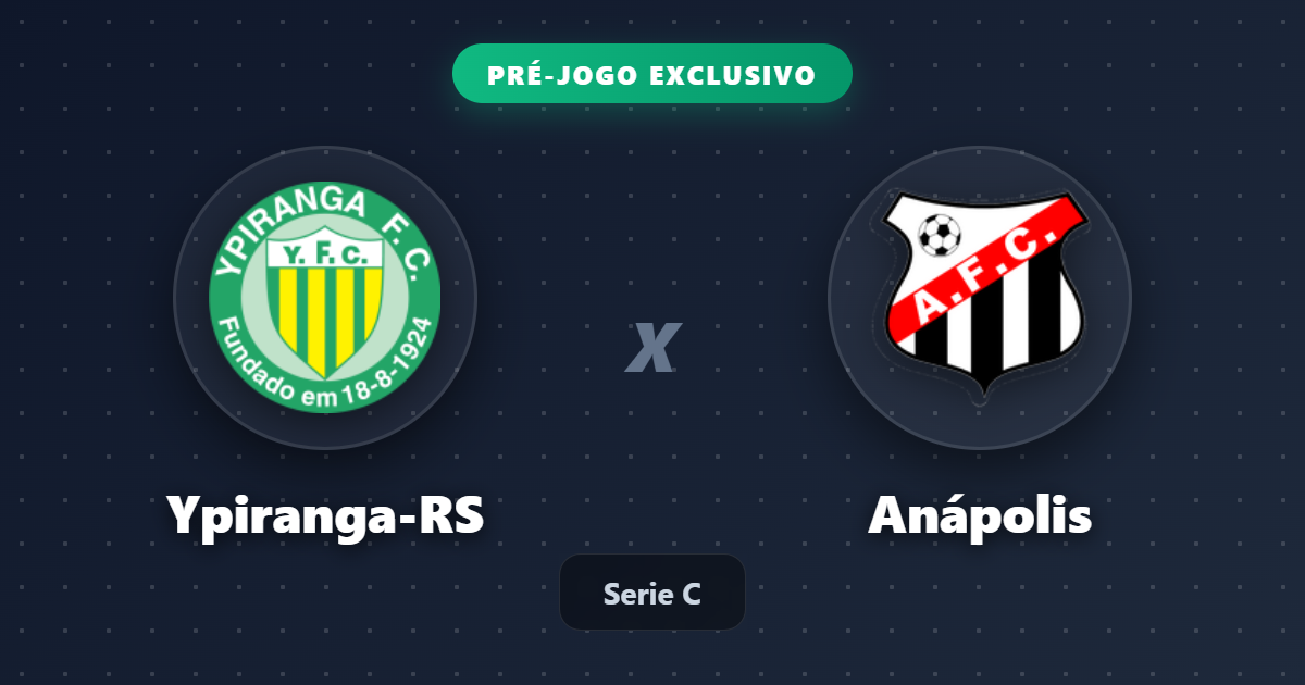 Jogo Ypiranga-RS x Anápolis hoje: onde assistir ao vivo, horário e escalações